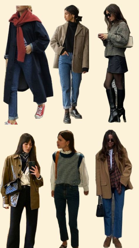 outfits  #autumnoutfit Retro Inspired Outfits, Cute College Outfits, Fashion Souls, Fall Trends Outfits, Casual College Outfits, Italy Outfits, Europe Fashion, Casual Chic Outfit, Casual Winter Outfits