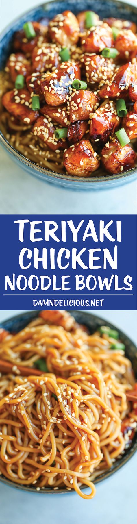 So GOOD!! Add broccoli and carrots! Use wide steamed noodles. Teriyaki Chicken Noodles, Teriyaki Sauce, Teriyaki Chicken, Noodle Bowls, Chicken Noodle, Asian Cooking, Asian Dishes, Chopsticks, Main Dish Recipes