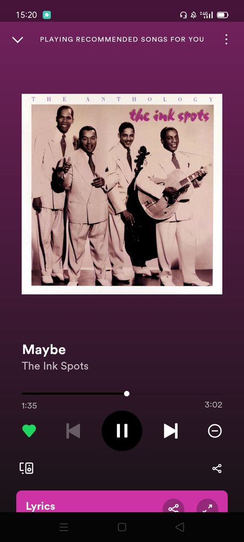 Song on Spotify Spotify Playlist Cover, We'll Meet Again, The Ink Spots, Ink Spots, World On Fire, Meet Again, Brain Dump, Spotify Playlist, Dream Guy