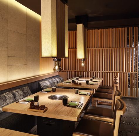 Matsumoto restaurant Golucci International Design Beijing 05 Bbq Restaurant Design, Korean Bbq Restaurant, Restaurant Exterior Design, Restaurant Exterior, Bbq Table, Sushi Design, Asian Interior, Korean Restaurant, Bbq Restaurant