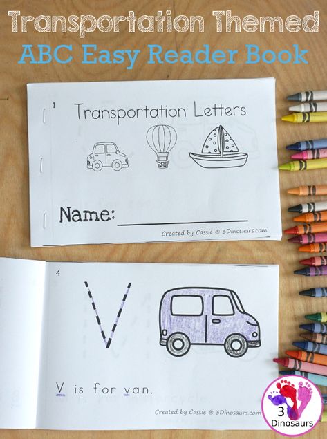 Transportation Science Experiments, Transportation Emergent Reader Free, Transportation Kindergarten Activities, Transportation Kindergarten, Transportation Science, Emergent Readers Free, Kindergarten Transportation, Page Books, Transportation Theme Preschool