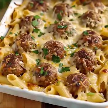 Swedish Meatball Pasta Bake: A Comforting Fusion Dish Swedish Meatball Noodle Bake Recipe, Swedish Meatball Noodle Casserole, Swedish Meatball Noodle Bake, Swedish Meatball Pasta Bake, Meatball Noodle Bake, Meatball Pasta Casserole, Meatball Pasta Bake Recipes, Swedish Meatball Pasta, Traditional Swedish Meatballs