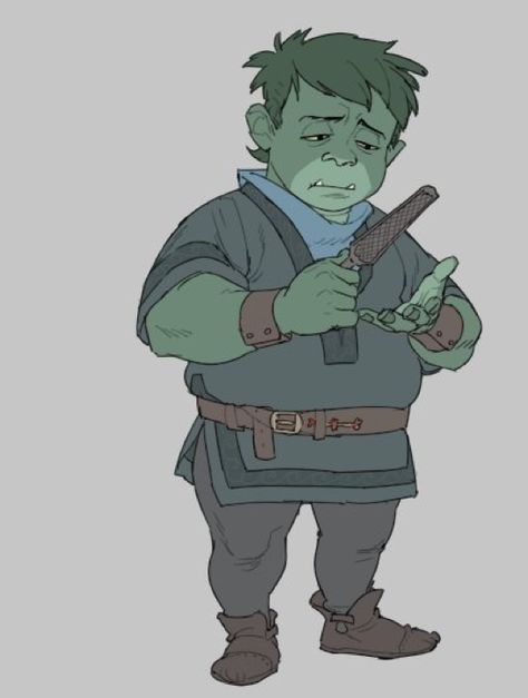 Half Orc Kid, Orc Dnd, Bone Carver, Monk Dnd, Npc Art, Half Orc, Critical Role Campaign 2, Nerd Herd, Critical Role Fan Art