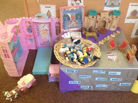 Cinderella: castle, knights and princess Cinderella Story Activities, Cinderella Eyfs Activities, Cinderella Eyfs, Knights And Princess, Year 1 Classroom, Tuff Spot, Continuous Provision, Early Years Classroom, Traditional Tales