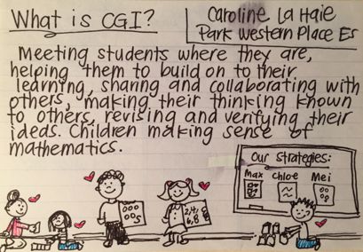 What is Cognitively Guided Instruction? Why do we do it? Early on a Saturday morning a few weeks ago, I had a conversation with more than 200 teachers and administrators (and a few school board members) about Cognitively Guided Instruction (CGI). The conversation started when I posed the questions, “What is CGI and why … Cognitive Guided Instruction Math, Led Classroom, College Lecture, College Lectures, Max And Chloe, Board Members, Teacher Boards, Engage Kids, How To Start Conversations