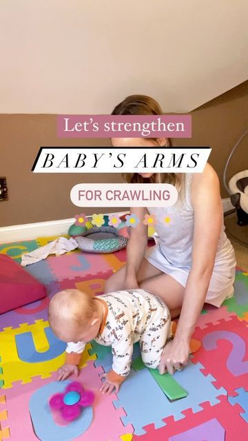 Crawling Activities, Infant Curriculum, 5 Month Old Baby, Best Shoulder Workout, Teaching Babies, Arm Strength, 9 Month Old Baby, 3 Month Old Baby, Baby Workout