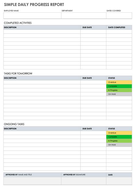 Employee Daily Report Template Daily Report Template Work, Workload Management, Daily Progress Report, Daily Report Template, Cash Book, Report Format, Weekly Report, Handyman Business, Daily Report