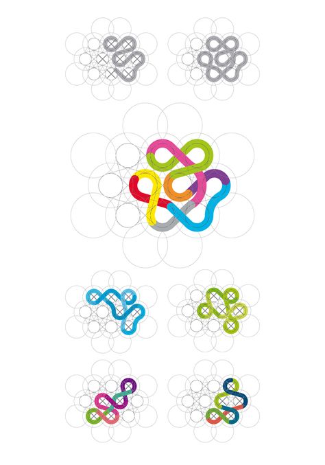 Flow Csoport Dynamic Identity on Behance Brand Identity System Design, Path Logo Design, Flow Logo Design, Path Logo, Dynamic Identity, Dynamic Branding, Flow Logo, Group Logo Design, Connection Design