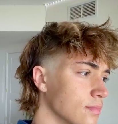 Low Fade Mullet Straight Hair, Crop Mullet Men, Mullet Fade Men Straight Hair, Mullet Haircut Mens Straight Hair, Modern Mullet Front View, Mid Taper Mullet Straight Hair, Frosted Tips Mullet, Messy Mullet Hair Men, Mens Short Mullet