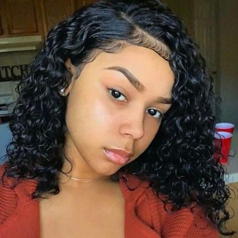 Come on! Click the pic link~ Pretty Black Girls With Braces, Black Girls With Braces, Girls With Braces, Summer Hairdos, Black Curly Wig, Curly Hair Photos, Curly Bob Wigs, Sew Ins, Cheap Human Hair