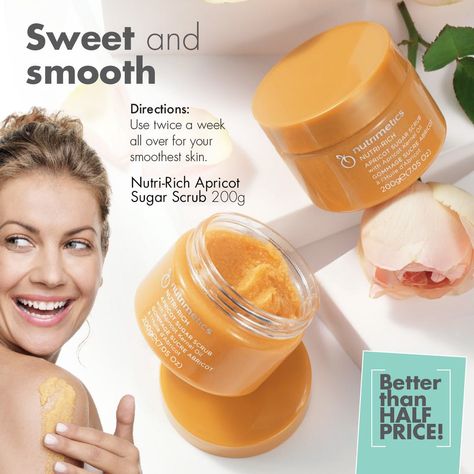 Exfoliating has never felt so good thanks to soothing Apricot Kernel Oil. Jam-packed with sugar grains to buff away dead skin See renewed, glowing skin with the perfect blend of Mango & Shea Butter. SAVE 55%: https://shop.nutrimetics.com.au/klynch/product-detail/10881?utm_medium=tupsocial&utm_campaign=mb%7Ccurrent-brochures-offers%7Cjuly-brochure&utm_tupsocialpostid=9e149be4-8316-46a6-9afc-bd301b91f461&utm_targeting=106685&utm_source=pinterest&utm_content=268580 #bodyscrub #apricotkerne Body Exfoliant, Office Health, Detox Your Home, Oil Well, Apricot Kernel Oil, Body Exfoliator, Sun Care, Skincare Set, Body Scrub