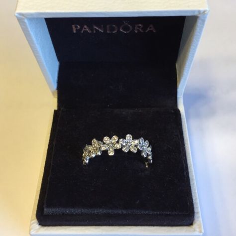 Pandora Flower Ring, Ring Pandora, Pandora Flower, Cute Promise Rings, Pandora Inspiration, Pandora Ring, Jewelry Brands, Jewelry Drawing, Pandora Rings