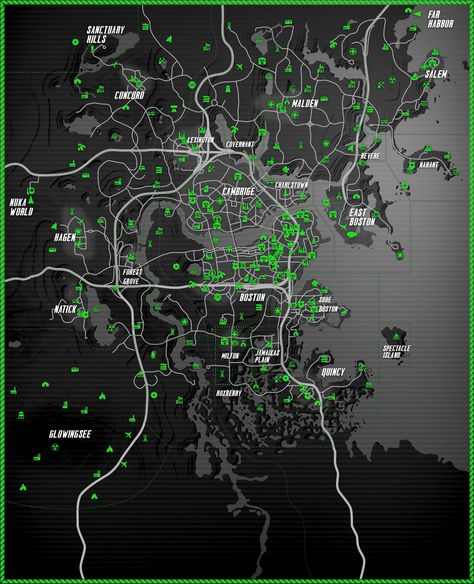 Fallout Railroad, Fallout 4 Map, Video Game Map, Fallout Map, Fallout Aesthetic, Fallout 4 Settlement Ideas, Train Map, Fallout Concept Art, Nerd Games