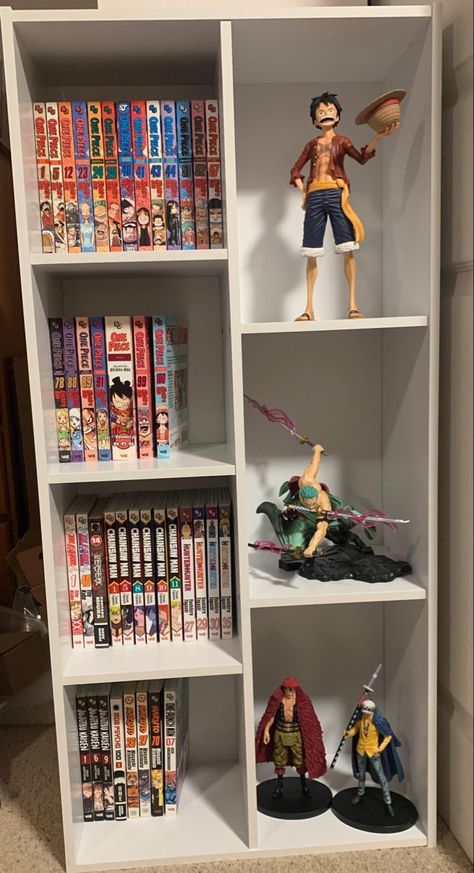 Home Decor Ideas Cozy, Anime Bedroom Ideas, Nerd Room, One Piece Cartoon, Otaku Room, Cute Diy Room Decor, Bedroom Setup, Anime Decor, Anime Room