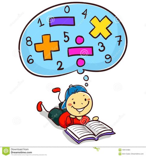 Kid Boy Reading Book About Mathematics Stock Vector - Illustration of math, icon: 109131864 Math Icon, Activity Pages For Kids Free Printables, Numbers Illustration, Boy Reading Book, About Mathematics, Math Cartoons, Math Drawing, Easy Christmas Drawings, Math Models