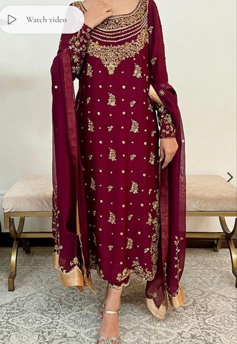 Sister Dress For Wedding, Zardozi Suits, Bride Sister Dress, Barat Dress, Lehenga Ideas, Summer Fashion Dresses Casual, Nikah Outfit, Dress For Bride, Zardosi Work