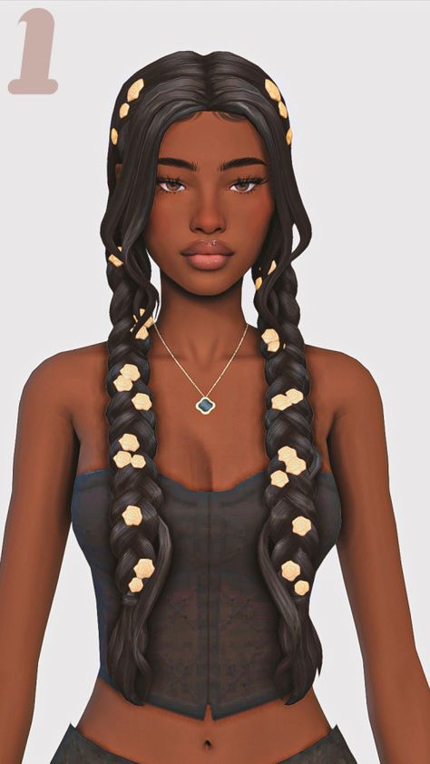 ❥ Braids , Locs , Twists And More. Maxis Match Edition Part 3❥ Sims 4 Rapunzel Cc, Sims 4 Braids, Sims People, Sims 4 Black Hair, Sims 4 Cas Mods, Pelo Sims, The Sims 4 Packs, Sims 4 Game Mods, Sims 4 Expansions