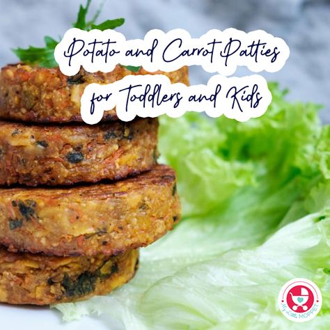 Potato and Carrot Patties for Toddlers and Kids Carrot Patties, Carrot Recipes For Toddlers, Carrot Potato Fritters, Blw Sweet Potato Fritters, Lentil Potato And Carrot Patties, Veggie Fritters Baby, Carrots And Dates, Benefits Of Potatoes, Family Snacks