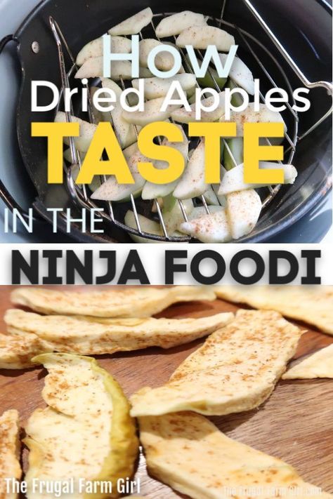 Making dehydrated apples in my Ninja Foodi was so easy. The taste was 100 times better than in my traditional dehydrated that took days it felt like.     #ninjafoodi #foodi #recipes #apples #dehydrate #cook #tips #ffg #airfryer Dehydrate Apples, Recipes Apples, Ninja Cooking System, Ninja Cooking System Recipes, Dehydrated Apples, Budget Freezer Meals, Ninja Recipes, Gluten Free Menu, Dehydrated Fruit