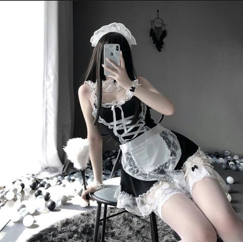 Maid Outfit Cosplay, Maid Cosplay, Set Outfits, Maid Outfit, Seductive Clothes, Anime Dress, Maid Dress, Lingerie Dress, Costume Outfits