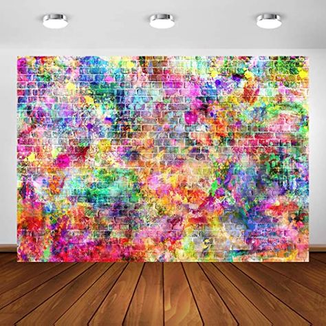 90s Backdrop, Street Background, Diy Photo Backdrop, Art Classroom Decor, Graffiti Photography, Photo Booth Prop, Photos Booth, Celebration Background, Urban Street Art