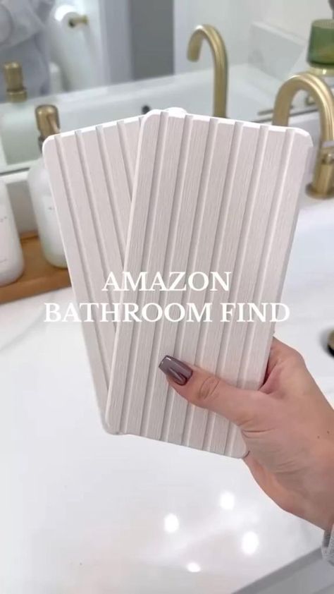 NiuYichee 2 PCS Water Absorbent Diatomite Coasters Rectangle(12.2"x5.5"), Grooved Design, Water Absorbing Stone Used for Hand Soaps & Plants & toiletries in The Modern Home #bathroom #bathroomideas #bathroomremodel #bathroomdesign #bathroomstorage #bathroominspo #ideas #fashion #holiday #homemade #homedesign #house #style #wedding #christmas #recipe Amazon Finds 2024, Modern Home Bathroom, Bathroom Finds, Hand Soaps, Christmas Recipe, Amazon Home Decor, Bathroom Inspo, Home Bathroom, Wedding Christmas