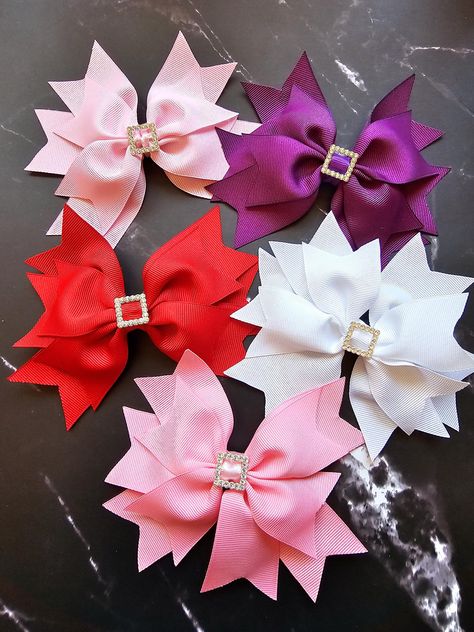 Sewing Bows, Spike Hair, Bows Diy Ribbon, Spiked Hair, Bows Diy, Diy Ribbon, Diy Bow, Barrettes, Auburn