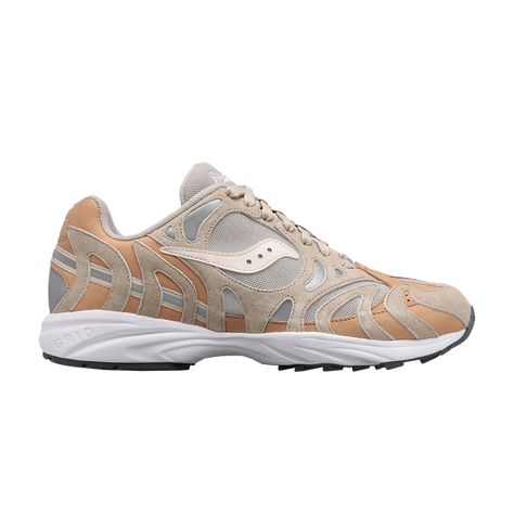 Shop the Grid Azura 2000 Premium 'Beige Silver' and other curated styles from Saucony on GOAT. Buyer protection guaranteed on all purchases. Saucony Sneakers, Party Like Its 1999, Curator Style, Brooks Sneaker, Saucony Sneaker, Goats, Sneakers, Grey, Silver