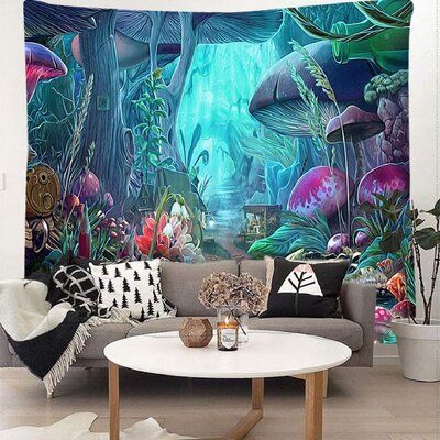 Ocean Room Decor, Man Bedroom, World Tapestry, 1960s Hippie, Background Beach, Decoration Photography, Dormitory Decoration, Ocean Room, Forest Tapestry