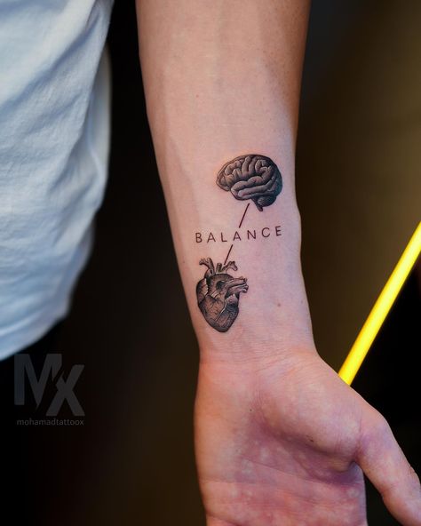 Minimalist Tattoos Men, Fancy Tattoo For Man, Destruction Tattoo, Meaningful Tattoos For Men, Astronomy Tattoo, Balance Tattoo, Brain Tattoo, Unique Tattoos For Men, Simple Tattoos For Guys