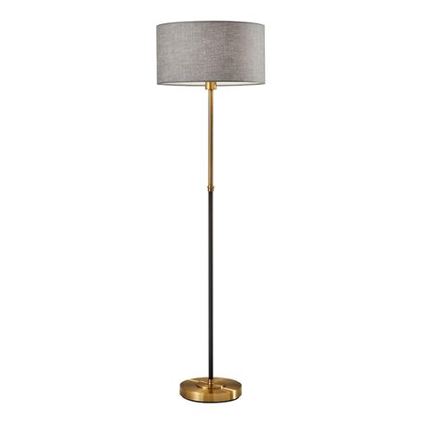 Antiqued Brass and Black Troy Floor Lamp | World Market Chic Floor Lamp, Niche Ideas, Chic Lamp, Large Floor Lamp, House Lighting, Floor Lamp Base, House Items, Floor Lamp Shades, Large Lamps