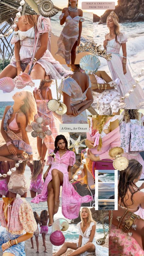 Malibu Princess Aesthetic, Beach Princess Aesthetic, Island Princess Aesthetic, Summer Collages, Tropical Princess, Aphrodite Cabin, Tropical Core, Island Princess, Dream Ideas