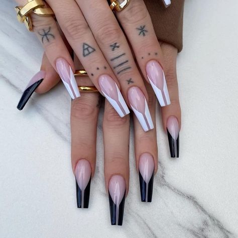 Chaun Legend Nails, Baddie Acrylics, Punk Nails, Nagel Tips, Colorful Nails, Fake Nails With Glue, Ballerina Nails, Diy Nail Art, Diy Manicure