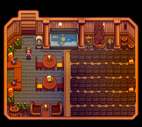 Stardew Valley Monster Farm Layout, Stardew Farms, Stardew Valley Layout, Stardew Valley Tips, Stardew Valley Farms, Stardew Valley Fanart, Basement Layout, Chill Zone, Farm Layout