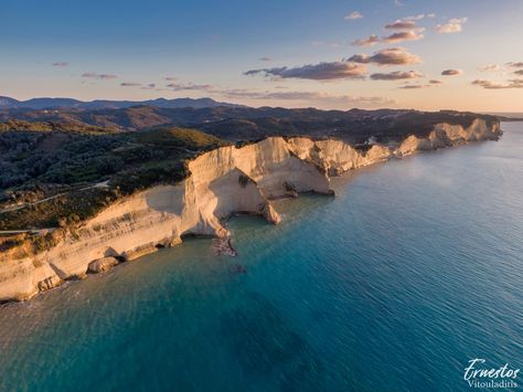 Hillside Village, Corfu Town, Corfu Island, Corfu Greece, Olive Grove, Cypress Trees, Corfu, International Travel, Blue Sea