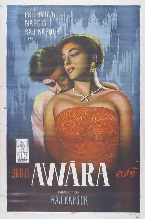 Awara (1951) Old Bollywood Movies, Hindi Bollywood Movies, Best Bollywood Movies, Old Film Posters, Old Movie Posters, India Love, Bollywood Posters, Old Movie, Film Posters Vintage