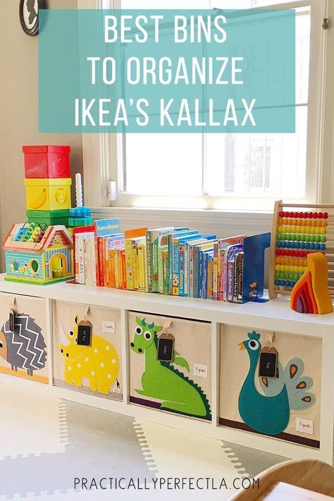 Toy Organization Diy, Rum Inspo, Maluchy Montessori, Diy Toy Storage, Trendy Toys, Playroom Storage, Playroom Organization, Kallax Ikea, Toy Storage Boxes