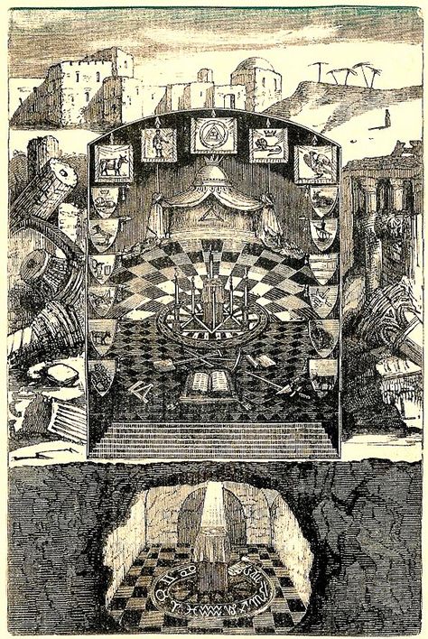 ROYAL ARCH TRACING BOARD 2 Royal Arch Masons, Tracing Board, Masonic Art, Masonic Lodge, Masonic Symbols, Occult Symbols, Alchemy Symbols, Occult Art, Art Folder