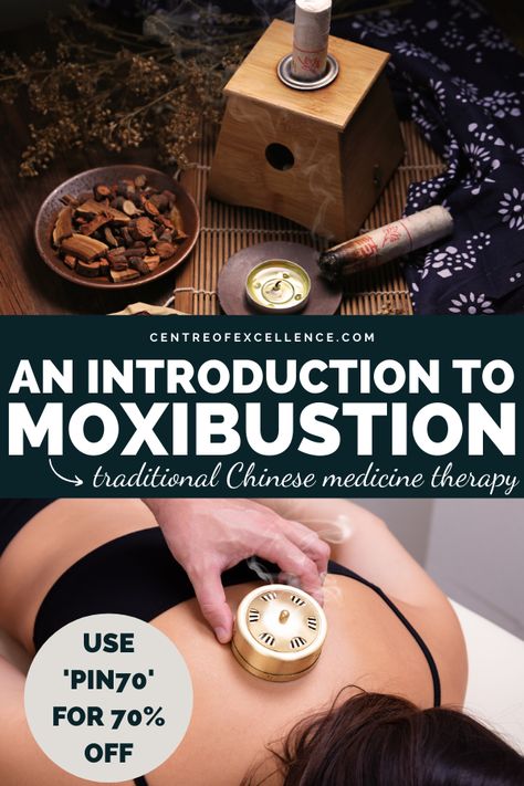 A traditional Chinese medicine (TCM) therapy, moxibustion is a form of heat therapy in which a stick or cone of ground dried plants, moxa,  is burned on or near the body’s acupuncture points and meridians. | Online Holistic Health Course | The goal is to warm and encourage the flow of qi in the body and ward off harmful pathogenic influences. | Energy Healing | Traditional Chinese Medicine Therapy | #moxibustion #energyhealing #chinesemedicine #holistic #health #therapy Moxibustion Therapy, Tcm Traditional Chinese Medicine, Reiki Business, Centre Of Excellence, Massage Therapy Techniques, Dried Plants, Ayurvedic Healing, Energy Healing Reiki, Diploma Courses