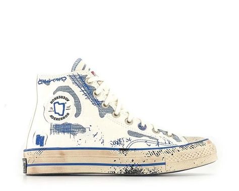 👟 Model Name: CONVERSE ALL STAR HI 70S ADER ERROR WHITE BLUE 📏 Sizes: EU 39.5 🌟 New Price: €89 💥 Old Price: €130 👉 https://noirfonce.eu/collections/sale-sneakers/products/converse-all-star-hi-70s-ader-error-white-blue-a05351c #sneakers #sale #kicks #shoesaddict #snkrs #fashion #streetwear #sneakeraddict #noirfonceCONVERSE Converse Collaboration, Blue Air Jordan 1, Ader Error, Converse Chuck 70, Cutler And Gross, Mens Lifestyle, Chuck 70, Converse Chuck Taylor All Star, Designer Sneakers