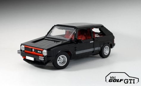 Golf Gti Mk1, Volkswagen Golf Gti, Lego News, Lego Cars, Golf Gti, Toothpick, Chevrolet Camaro, Volkswagen Golf, Leather Jackets