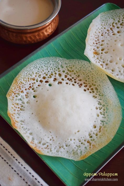 Rava Appe, Kadala Curry, Appam Recipe, Coconut Milk Uses, South Indian Breakfast Recipes, Raw Rice, South Indian Breakfast, Veg Curry, Egg Curry