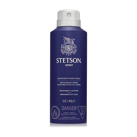 Stetson SpiritFresh and ambitious, groomed for greatness. Features notes of both bergamot and leather.The Stetson Spirit All Over Body Spray is instantly refreshing and long-lasting with an exquisitely crafted awakening scent.Fragrance NotesTop: Bergamot, Mandarin Leaf, Rhubarb, ElemiHeart: Clary Sage, Cistus Leaves, Wild Base: Warm Amber, Sandalwood, Cedar Virginia, Musks Fragrance Family: Woody & EarthyFluid Ounces: 5 oz.Formulation: SprayCountry of Origin: Made in US Grooming Shop, Desert Sage, Perfume Body Spray, Deodorant Spray, Clary Sage, Beauty Body, Tree Oil, Men's Beauty, Tea Tree Oil