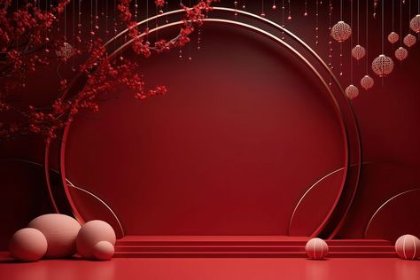 Lunar New Year Background, Lunar New Year Decoration, Background Stage, Baby Photography Backdrop, New Year Backdrop, Background Luxury, Decoration Backdrop, Chinese Background, Maroon Background