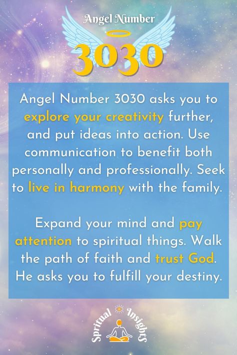 Angel Number 3030 – Meaning & Spiritual Message 3030 Angel Number, Numerology Life Path, Numerology Numbers, Angel Number Meanings, Number Meanings, Angel Guidance, Spiritual Messages, Angel Numbers, Spiritual Meaning