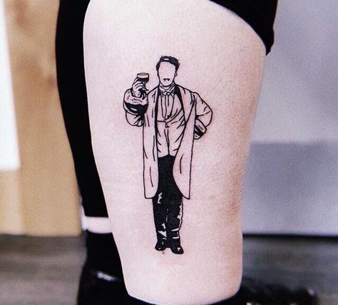 Taika Waititi as Viago from the film What We Do In The Shadows! Tattoo done by Demon Dance at Easy Tiger in Leeds. Shadows Tattoo, Shadow Tattoo, C Tattoo, Taika Waititi, Easy Tiger, Time Tattoos, In The Shadows, The Shadows, Pretty Tattoos