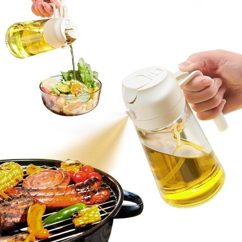 Dual-Function Design & Multi-Purpose: Oil spray bottle for cooking offers the convenience of both spraying and pouring oil, suitable for a wide range of food preparation processes such as salad dressing, griddle, roasting, grilling
Premium & Food Grade Materials: Olive oil sprayer is made of food-grade, BPA-free PP material and thick, unbreakable, lead-free glass, Transparent glass allows users to easily monitor the oil level, making it convenient to use and manage Oil Mister, Oil Spray Bottle, Bbq Salads, Sprayer Bottle, Olive Oil Dispenser, Bbq Kitchen, Cooking Oils, Premium Food, Oil Dispenser