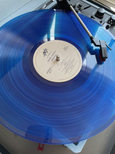 Daniel Caesar Vinyl, Daniel Caesar Wallpaper, Daniel Caesar Concert, Blue Record Player, Vinyl Widget, Melodrama Aesthetic, Blue Spotify, Blue Vinyl Record, Blue Person