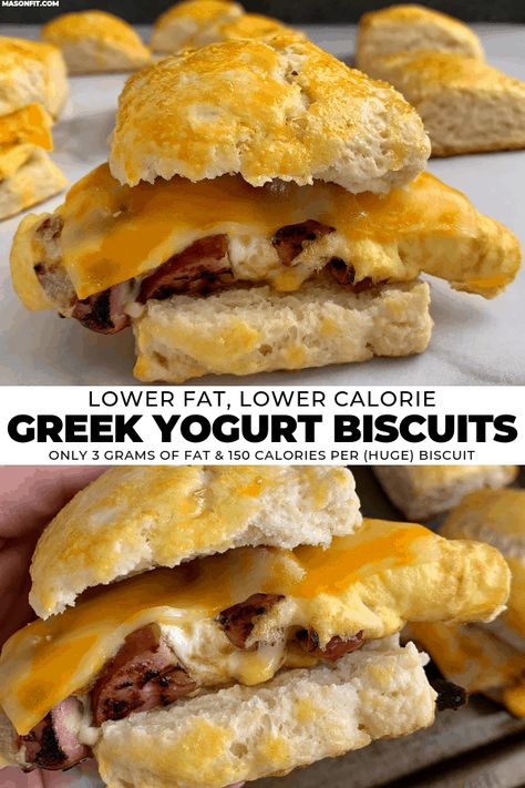 Greek Yogurt Biscuits, Yogurt Biscuits, Macro Friendly Recipes, Greek Yogurt Recipes, Macro Meals, Low Fat Diets, Buttermilk Biscuits, Yogurt Recipes, Smart Points