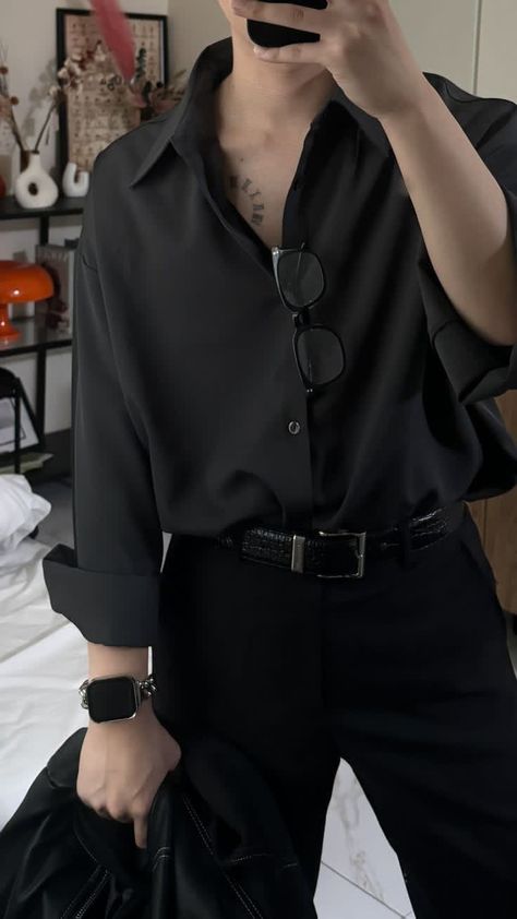 Dark Academia Outfit Men, Male Outfits Aesthetic, Men Aesthetic Outfits, Boys Aesthetic Outfits, Masculine Outfits, Guys Fashion Casual, Dark Academia Outfits, Black Outfit Men, Outfit Elegantes